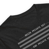 Black heather PKEY 04 funny cybersecurity t-shirt, view 7