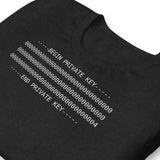 Black heather PKEY 04 funny cybersecurity t-shirt, view 9